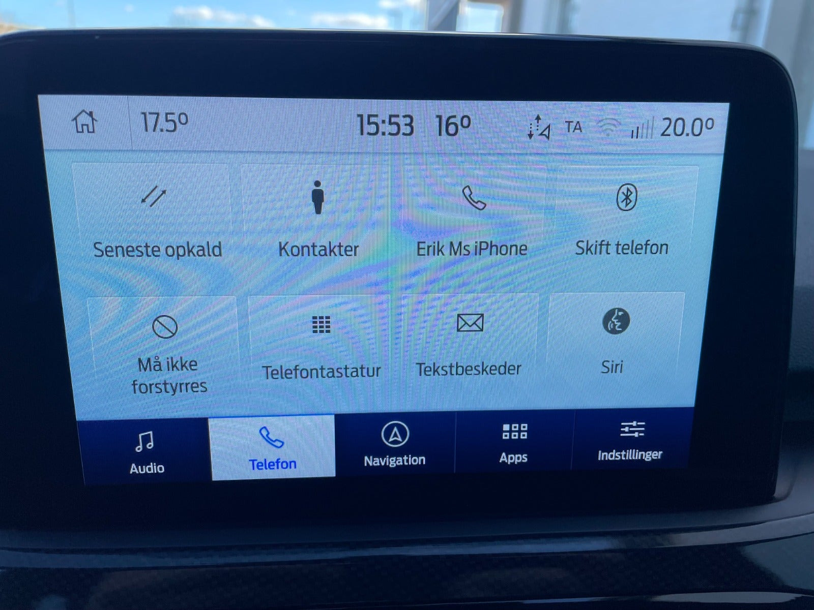 Blå Ford Kuga fra 2020