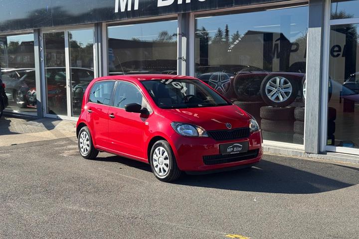 Rød Skoda Citigo fra 2013