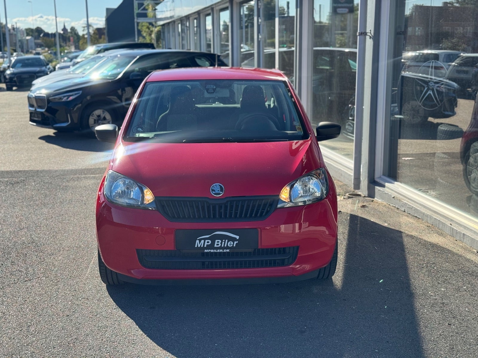 Rød Skoda Citigo fra 2013
