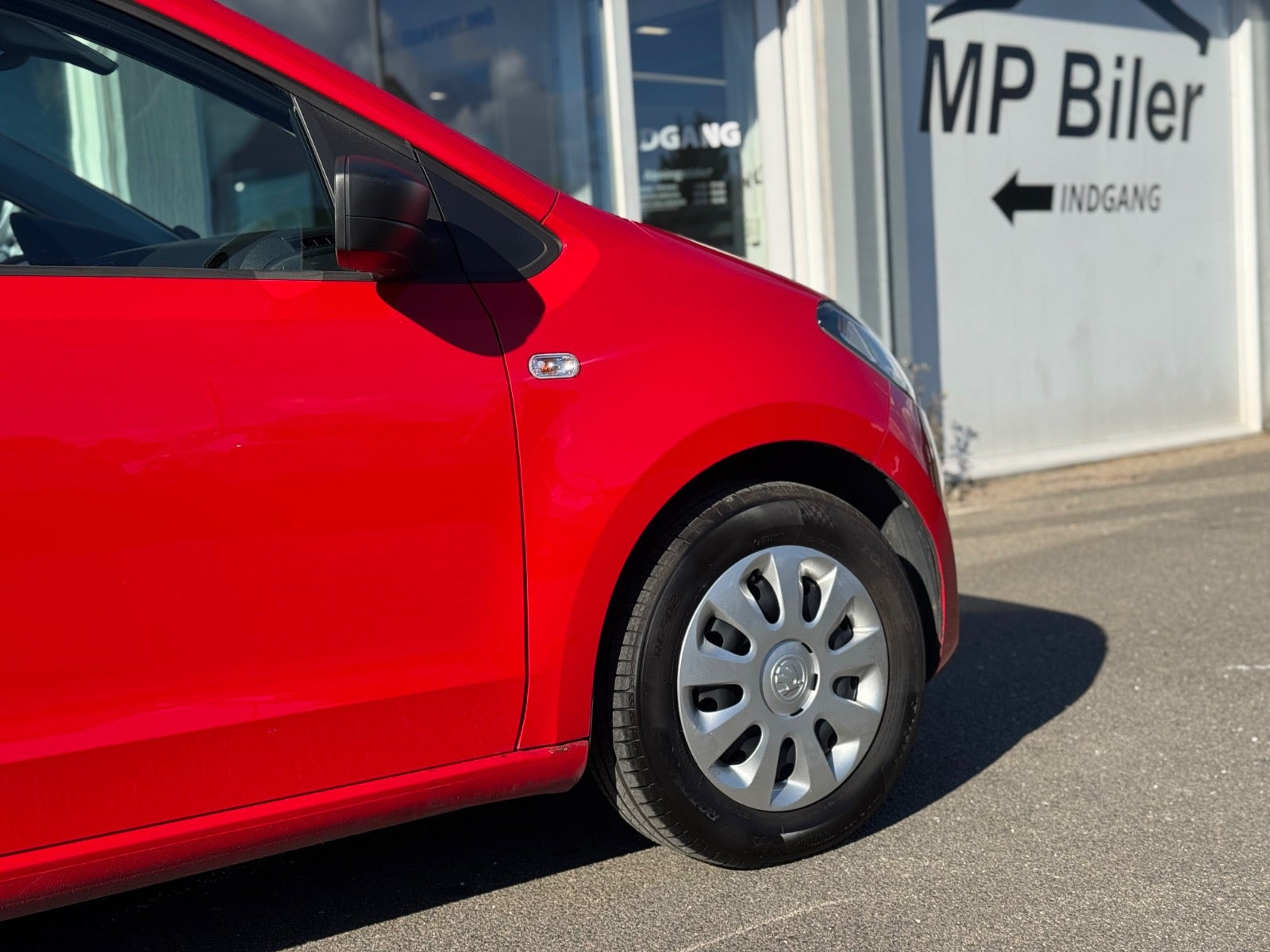 Rød Skoda Citigo fra 2013