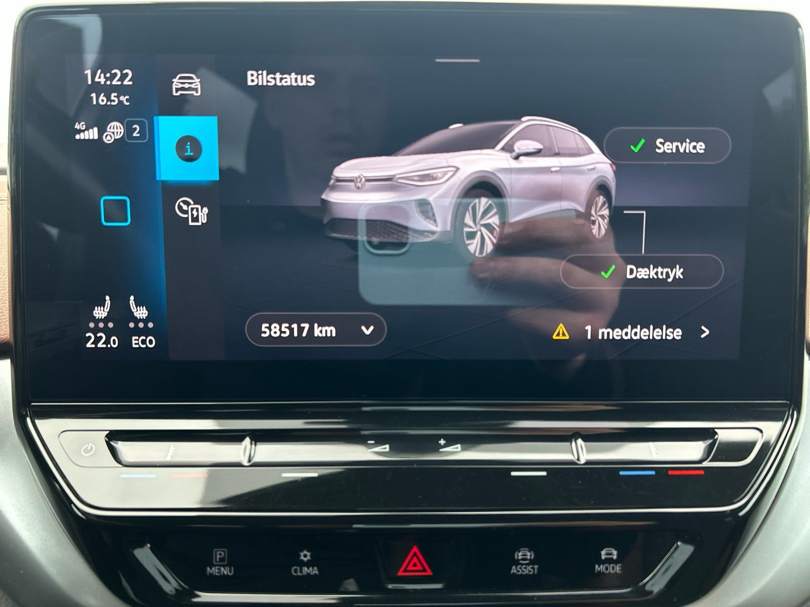 Sølv VW ID.4 fra 2021