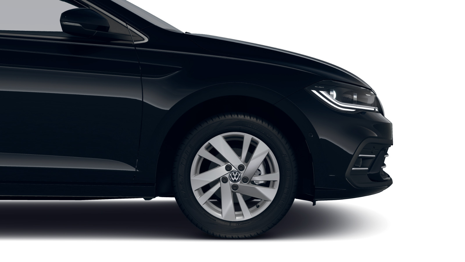 Sort VW Polo fra 2024