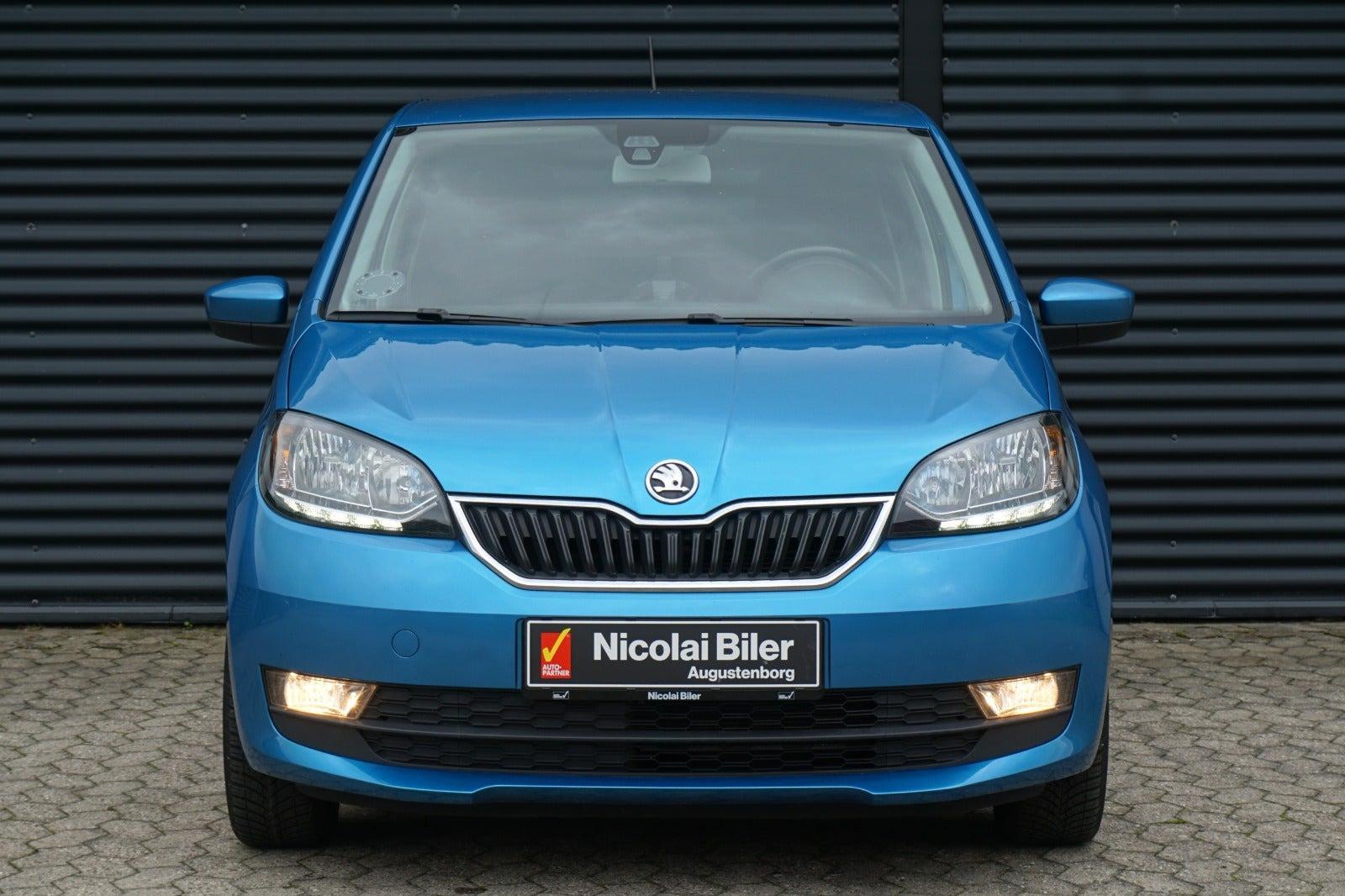 Blå Skoda Citigo fra 2019