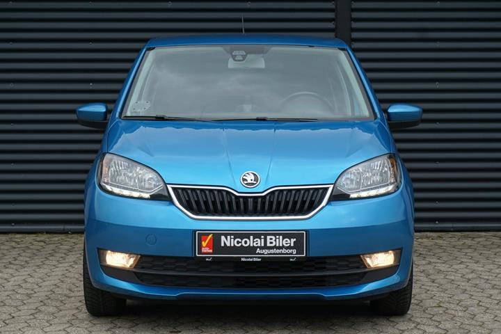 Blå Skoda Citigo fra 2019