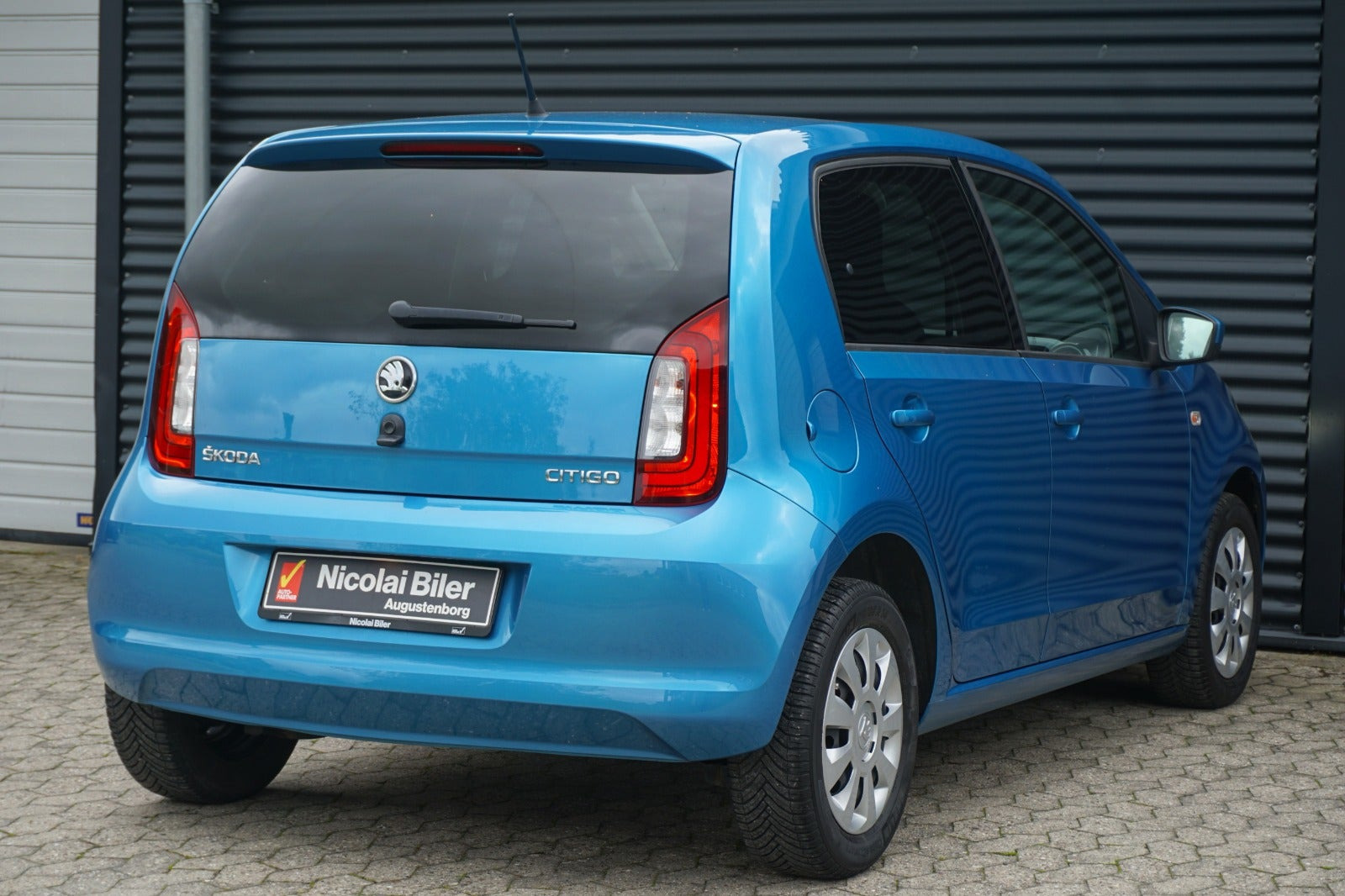 Blå Skoda Citigo fra 2019