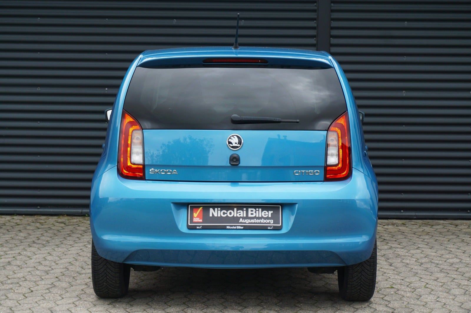Blå Skoda Citigo fra 2019