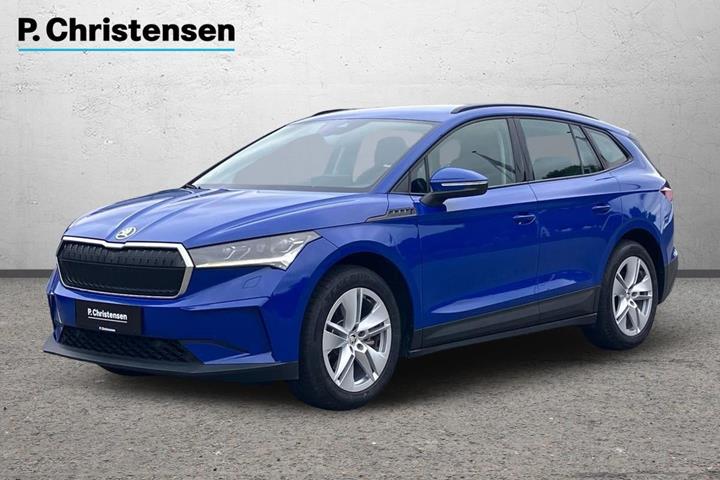 Blå Skoda Enyaq fra 2023
