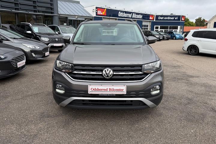 Grå VW T-Cross fra 2019