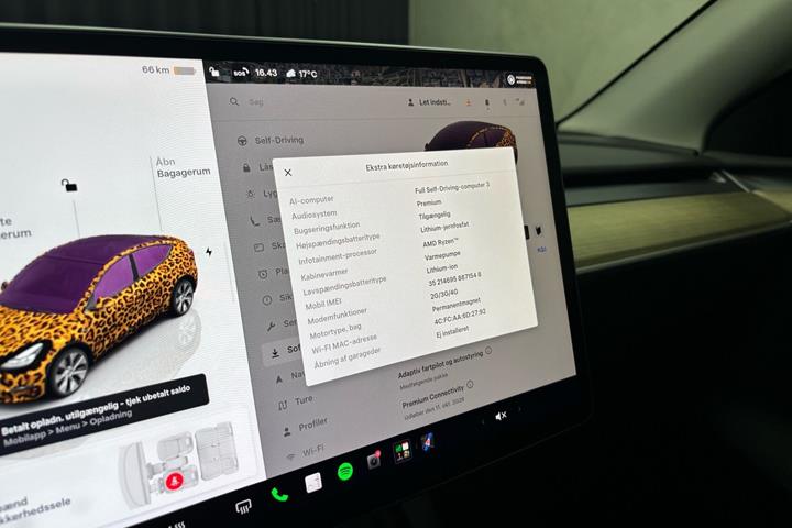 Sort Tesla Model Y fra 2022