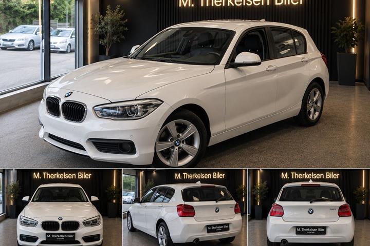 Hvid BMW 118i fra 2018