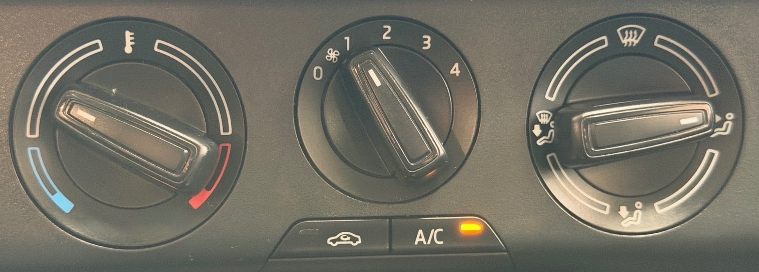 Sort Skoda Fabia fra 2017