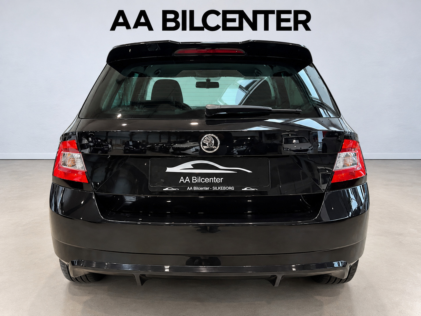 Sort Skoda Fabia fra 2017