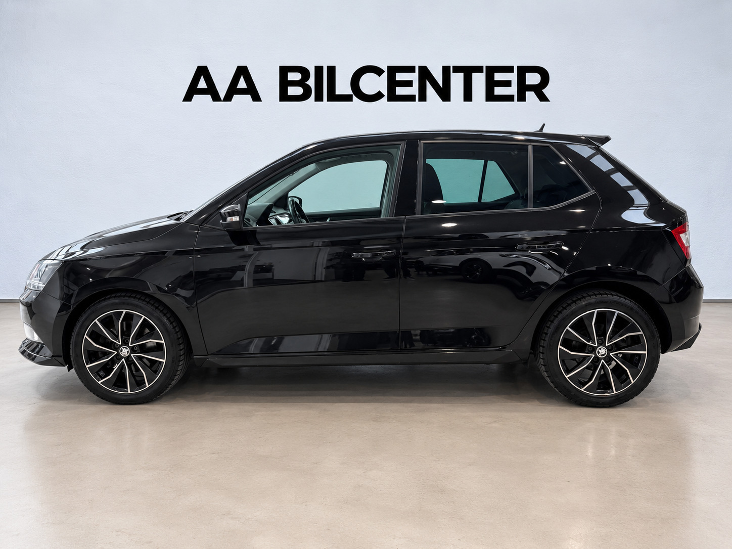 Sort Skoda Fabia fra 2017