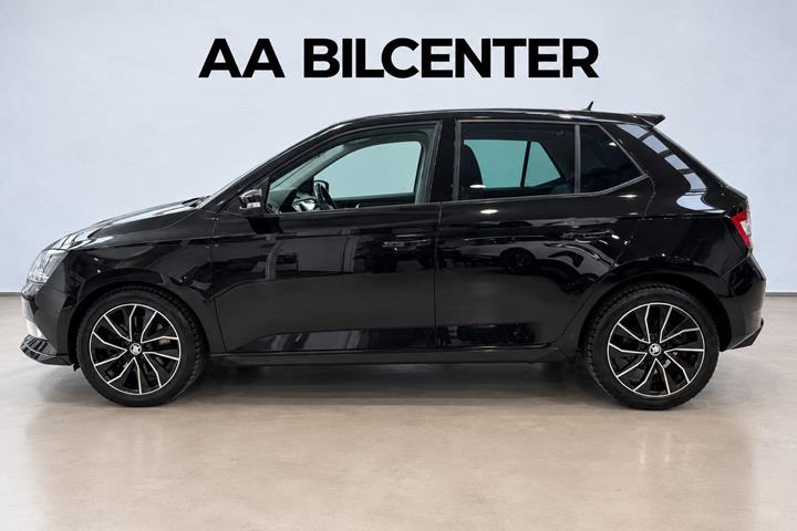 Sort Skoda Fabia fra 2017