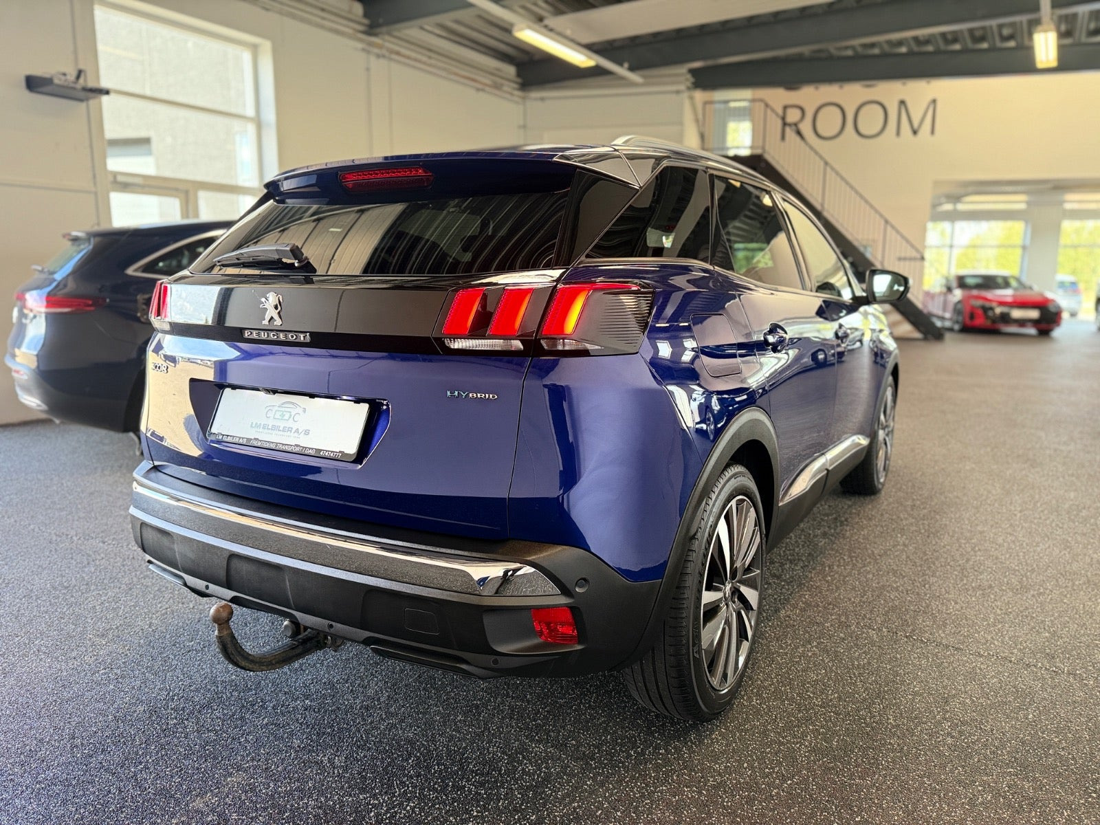 Blå Peugeot 3008 fra 2020