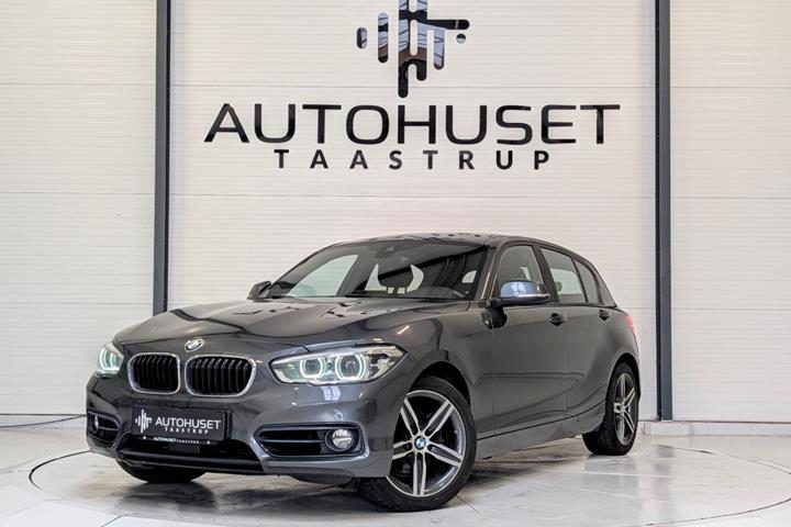 Grå BMW 120i fra 2018