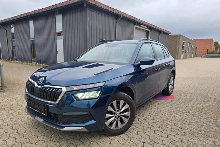 Blå Skoda Kamiq fra 2021