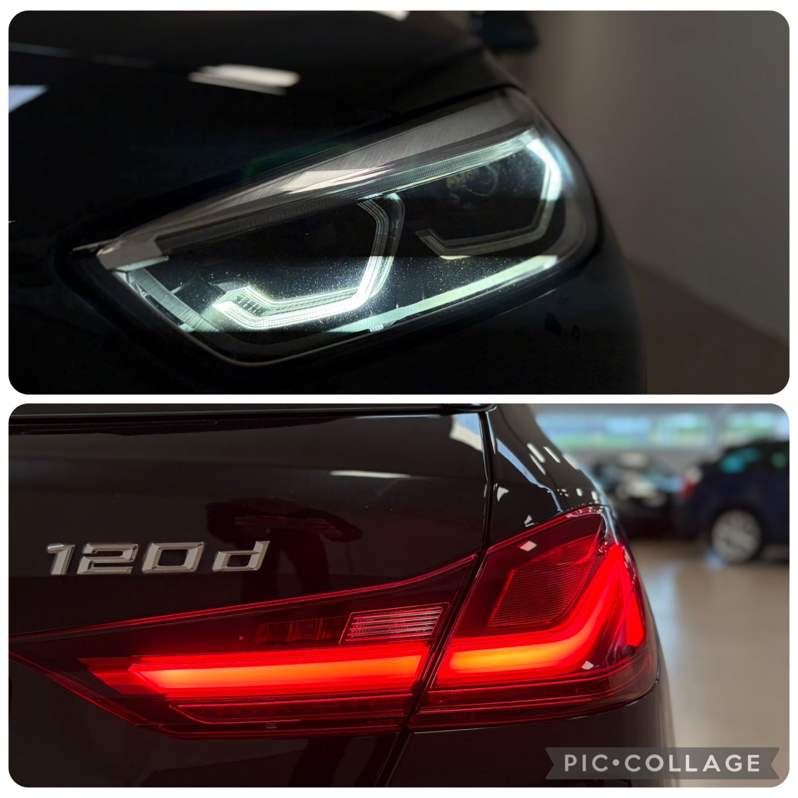 Sort BMW 120d fra 2021