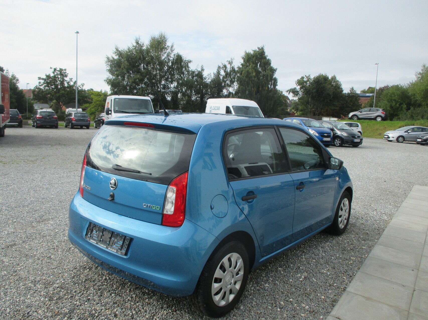 Blå Skoda Citigo fra 2016