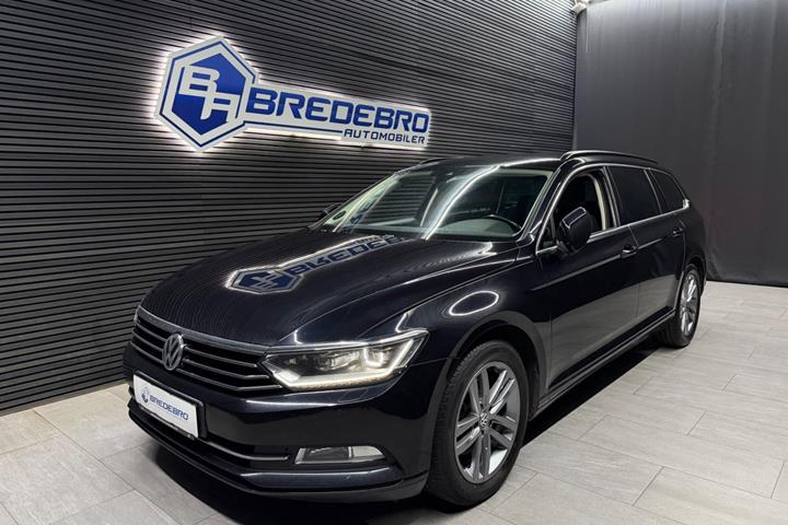 Sort VW Passat fra 2016