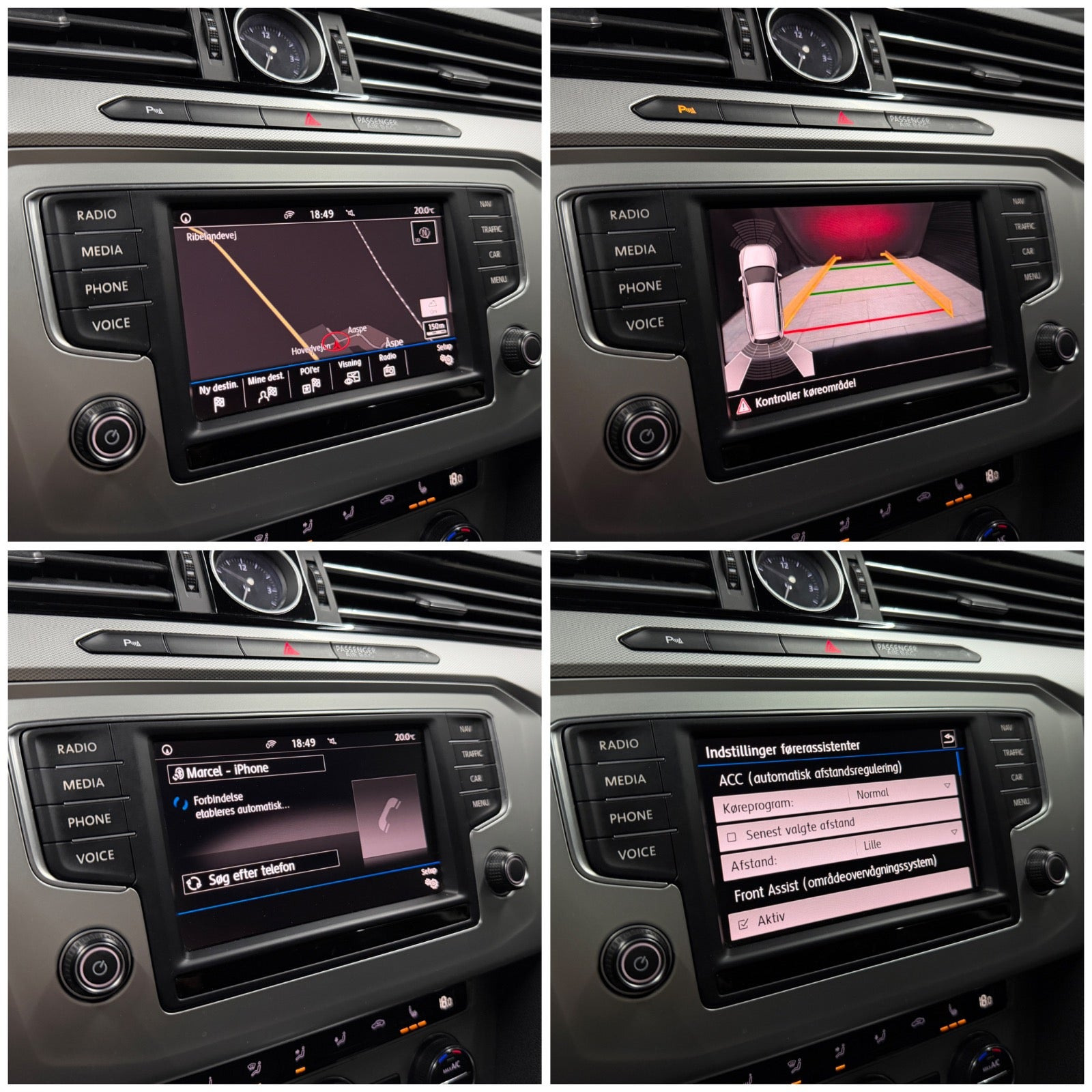 Sort VW Passat fra 2016