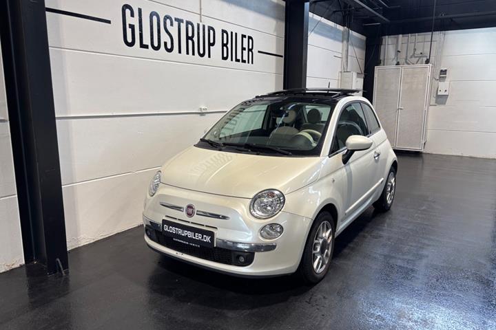 Hvid Fiat 500 fra 2014