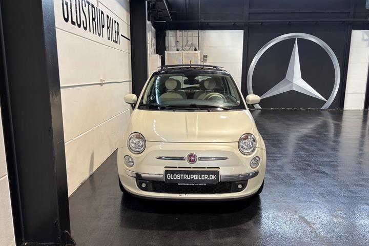 Hvid Fiat 500 fra 2014