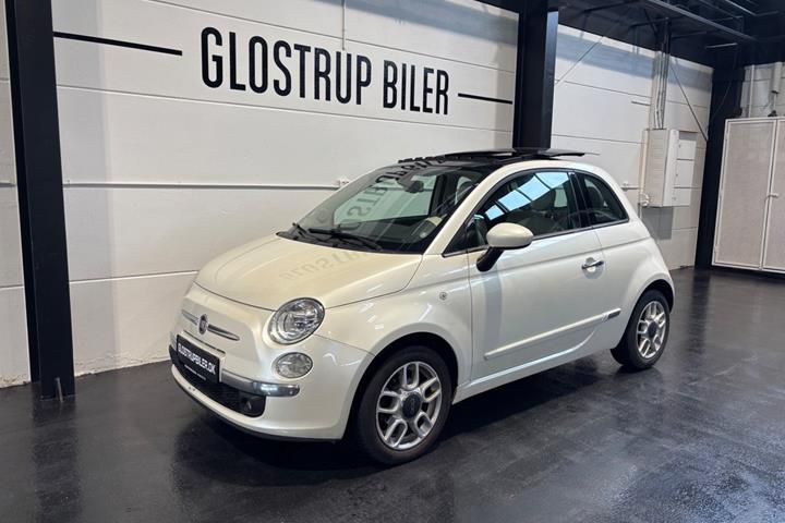Hvid Fiat 500 fra 2014