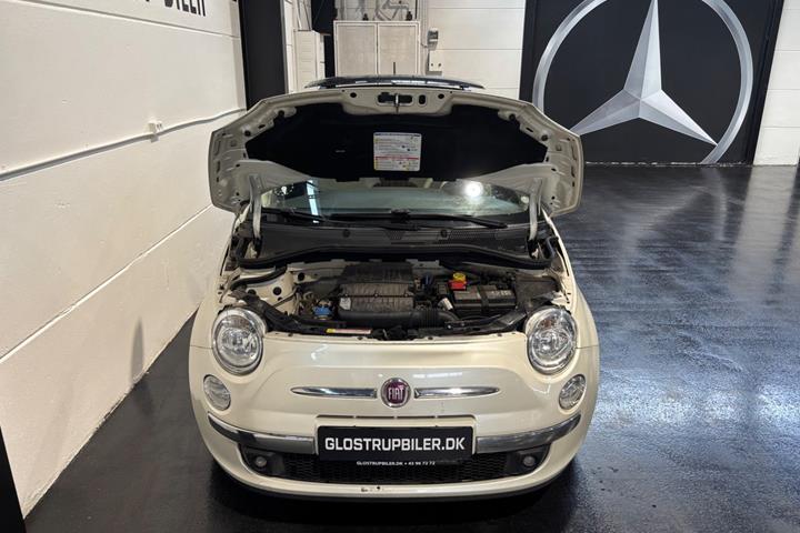 Hvid Fiat 500 fra 2014
