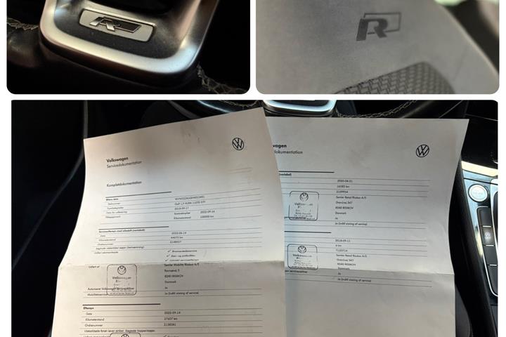 Blå VW Golf VII fra 2019