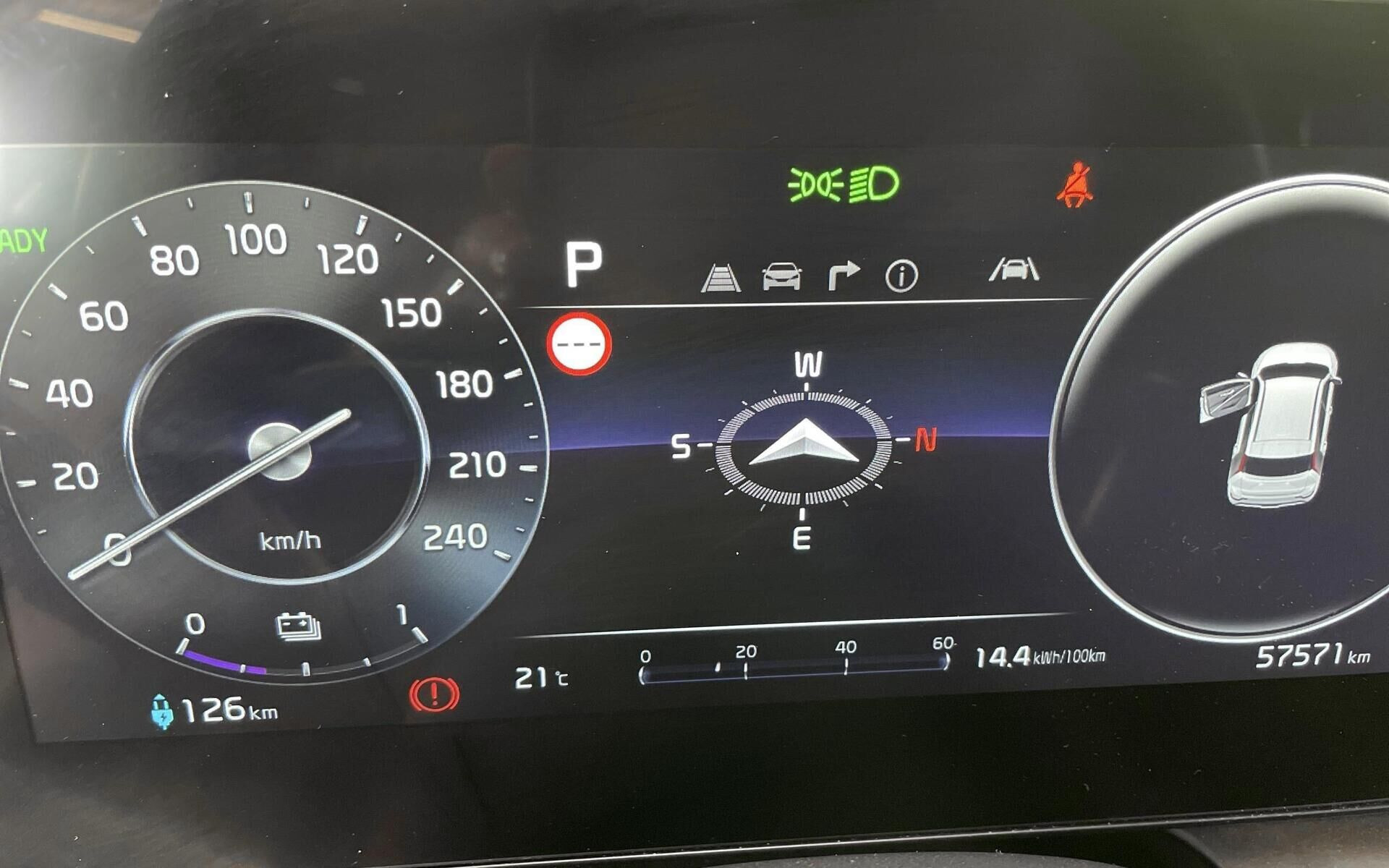 Hvid Kia Niro EV fra 2023