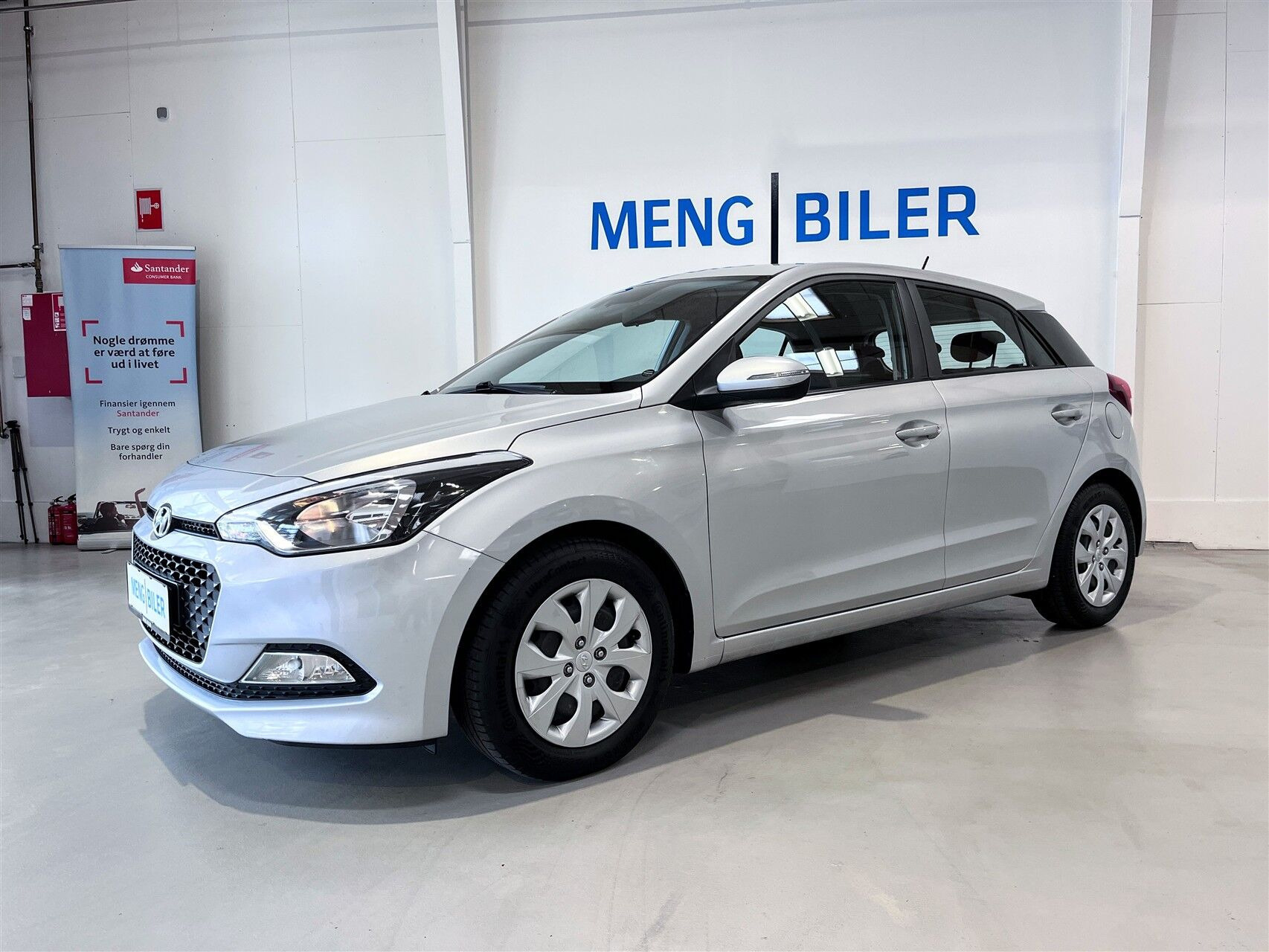 Sølv Hyundai i20 fra 2017
