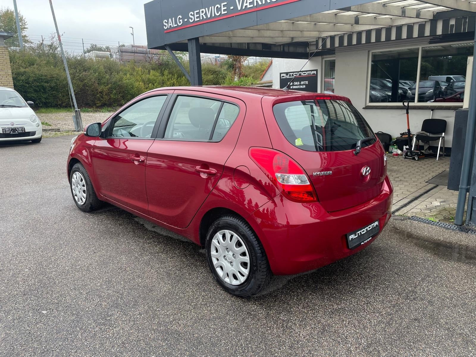 Grøn Hyundai i20 fra 2011