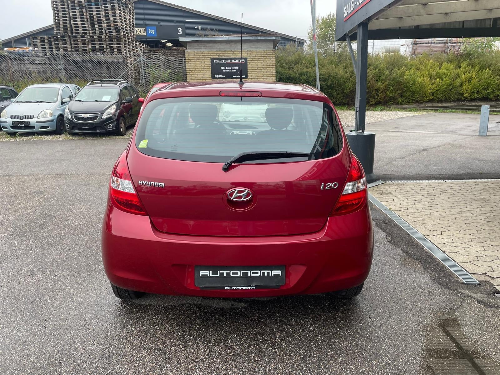 Grøn Hyundai i20 fra 2011
