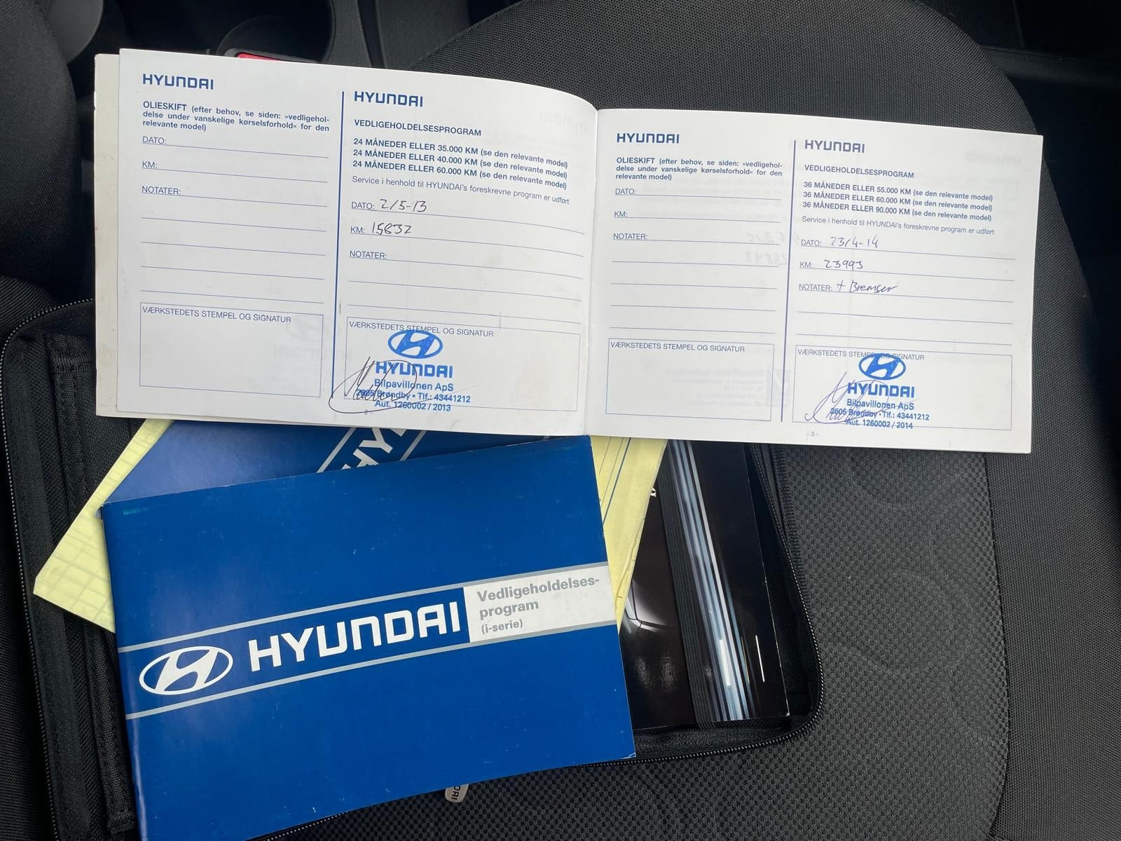 Grøn Hyundai i20 fra 2011
