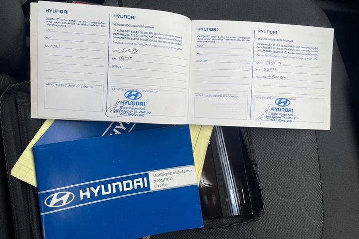 Grøn Hyundai i20 fra 2011