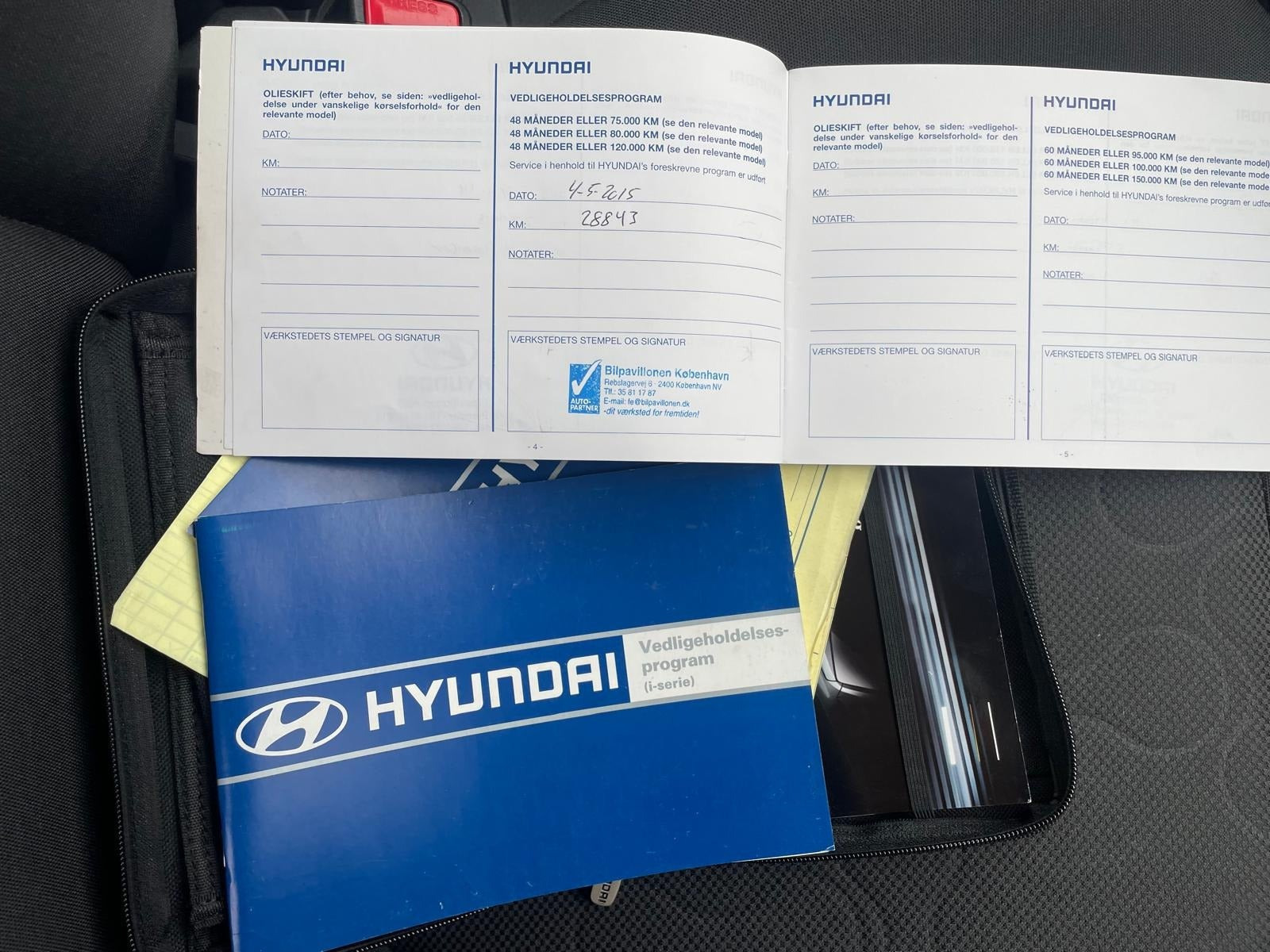 Grøn Hyundai i20 fra 2011