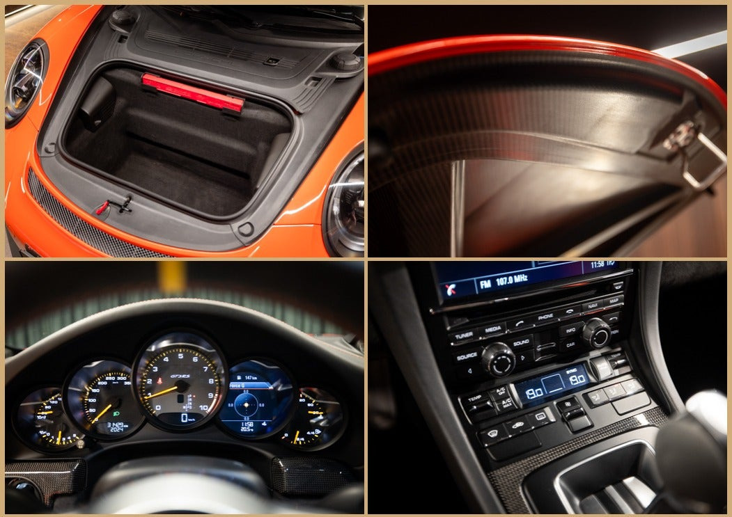Orange Porsche 911 GT3 RS fra 2016