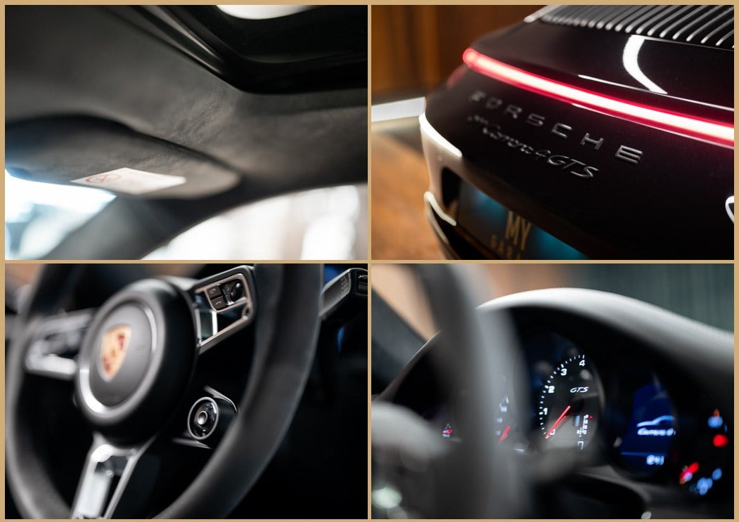 Sort Porsche 911 Carrera 4 GTS fra 2018