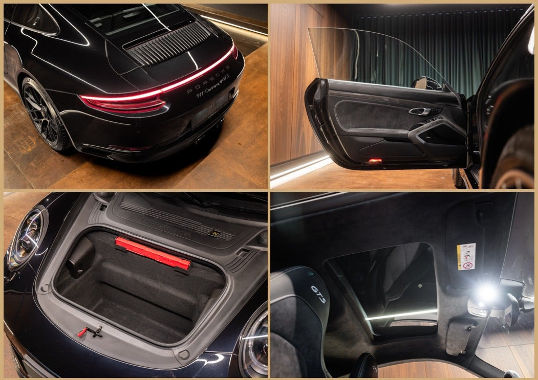Sort Porsche 911 Carrera 4 GTS fra 2018