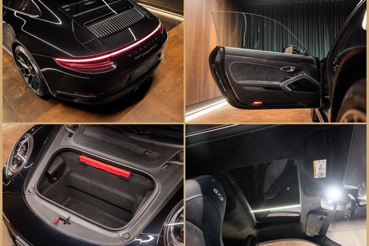 Sort Porsche 911 Carrera 4 GTS fra 2018