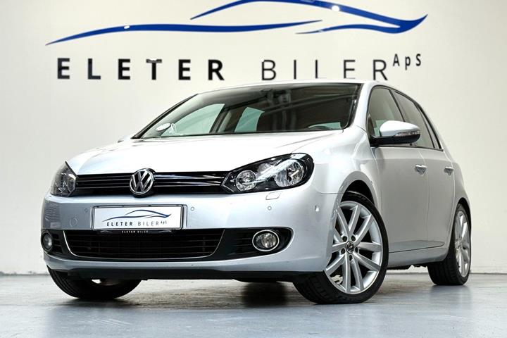 Sølv VW Golf VI fra 2011