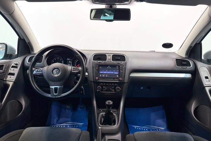 Sølv VW Golf VI fra 2011
