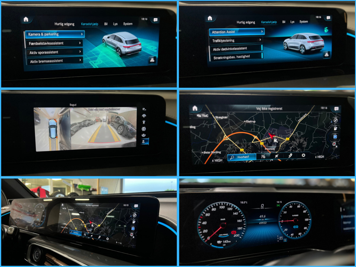 Sort Mercedes EQC400 fra 2021