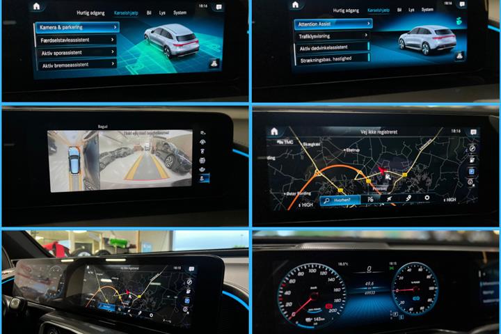 Sort Mercedes EQC400 fra 2021