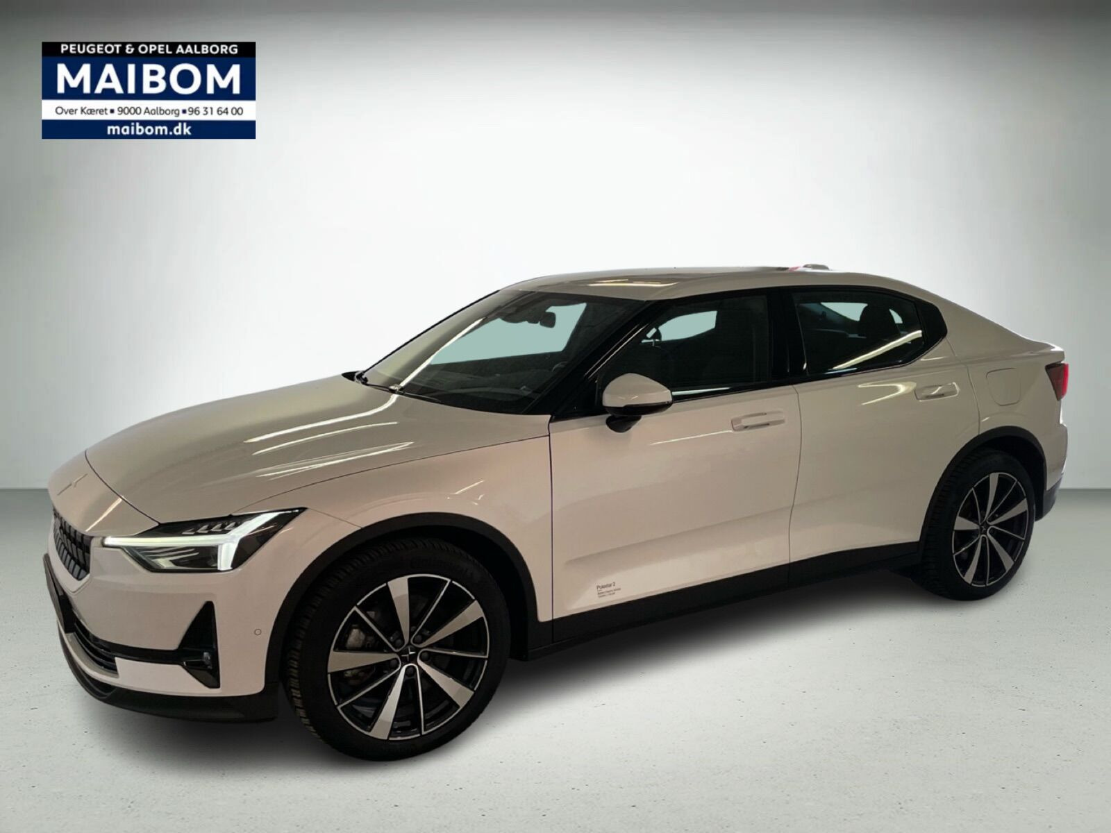 Hvid Polestar 2 fra 2021