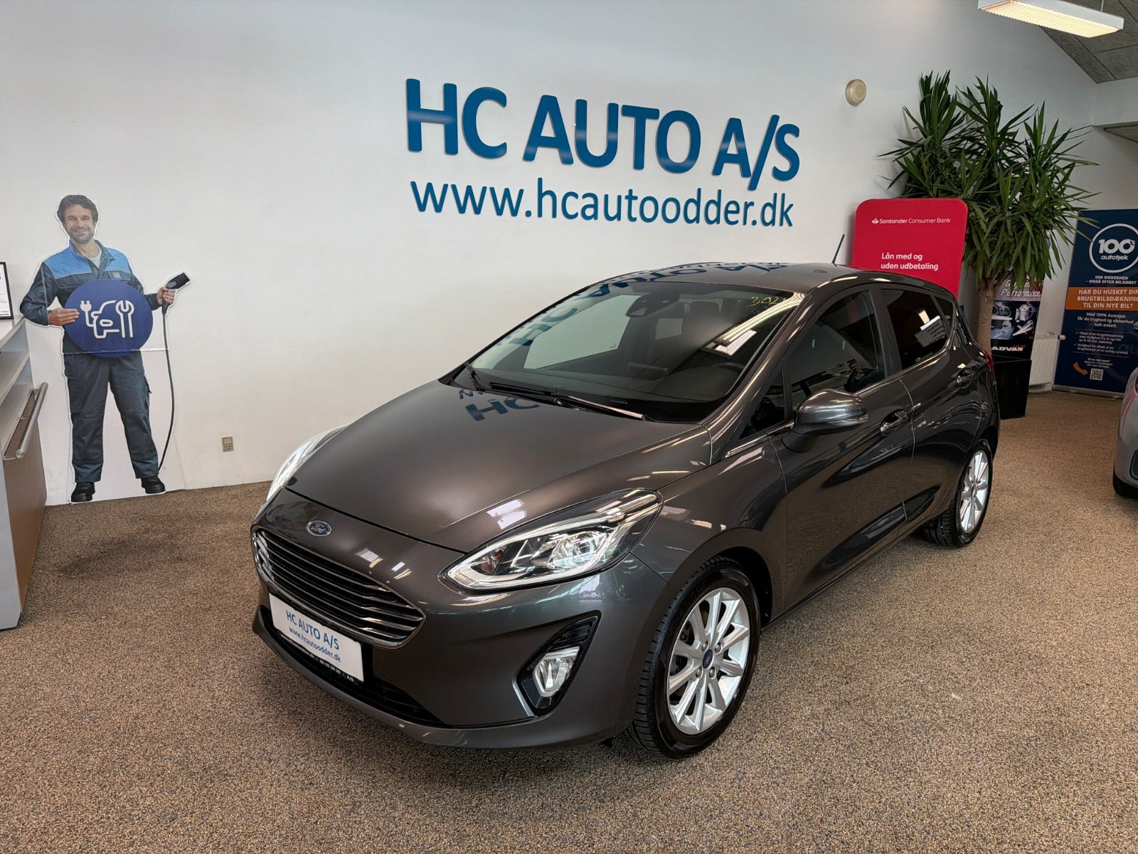 Grå Ford Fiesta fra 2019