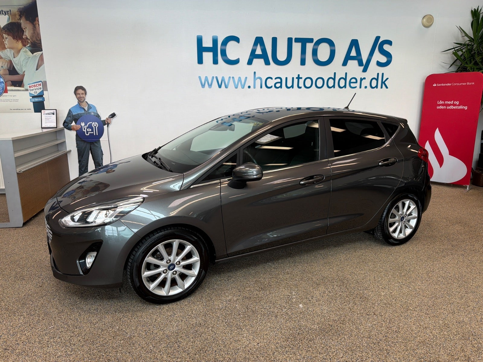 Grå Ford Fiesta fra 2019