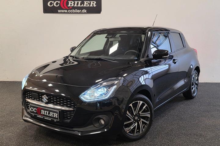 Sort Suzuki Swift fra 2020 set udefra
