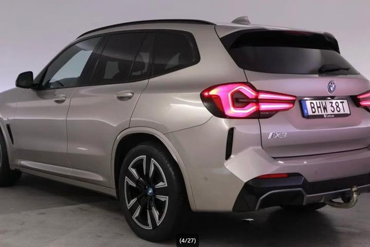 Orange BMW iX3 fra 2023